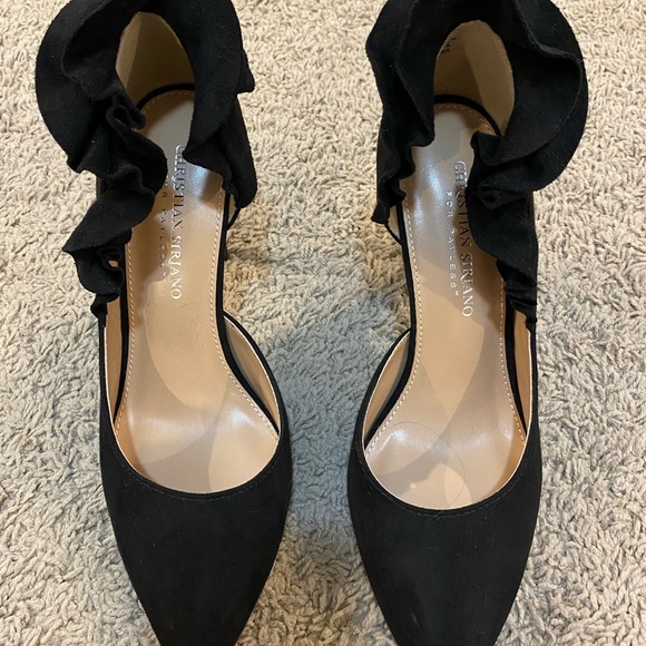 🖤Christian Siriano • black suede heel • 7 • VGUC - Picture 9 of 10